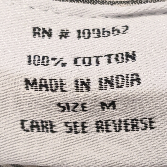 Tulip Brand Women's Tunic Top W/ Tab Sleeves Cotton Size M Black /White Stripes - Picture 6 of 9